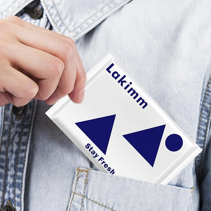 Travel Size Pocket Tissues, 50 Pack Slim Pack - 4 Ply Facial Tissues for On-the-Go & Gifts by lakimm