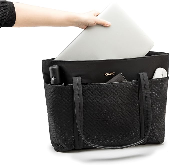 Kinmac Women's Laptop Tote Bag Top Handle Handbag Work Bag for Laptop Computer Up to 15.6 inch