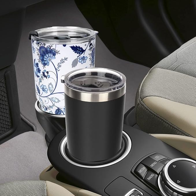 SYACOT 30oz Tumbler Double Wall Stainless Steel Vacuum Insulated Travel Mug with Splash-Proof Lid Metal Straw and Brush (Mixed Color-30oz)