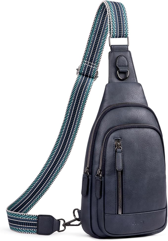 CLUCI Crossbody Bags for Women Men,Leather Sling Bag Cross Body Backpack for Woman Gifts for Women Birthday Unique