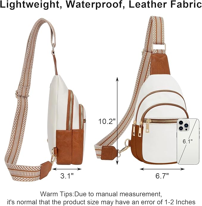 Small Leather Sling Bags for Women Fashion Crossbody Backpack Purse Sling Crossbody Bags