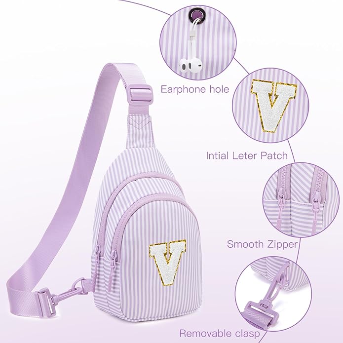 Gifts for 8 9 10 11 12 Year Old Girls Sling Bag Crossbody Bags Fanny Pack for Teen Girls Personalized Gifts for Women