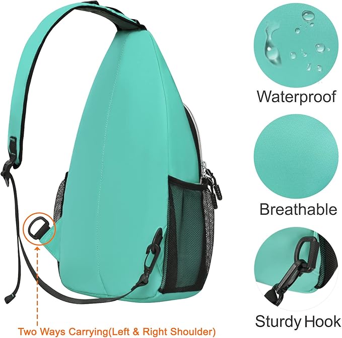 MOSISO Sling Backpack, Multipurpose Crossbody Shoulder Bag Travel Hiking Daypack