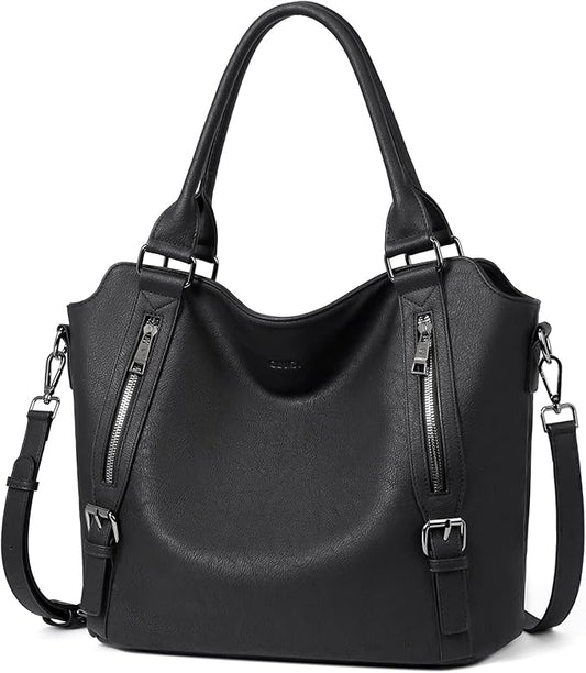 CLUCI Purses for Women Vegan Leather Handbags Tote Purse Shoulder Bag Large Ladies Hobo Bags