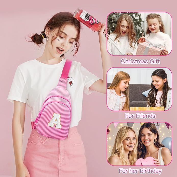 Gifts for 8 9 10 11 12 Year Old Girls Sling Bag Crossbody Bags Fanny Pack for Teen Girls Personalized Gifts for Women