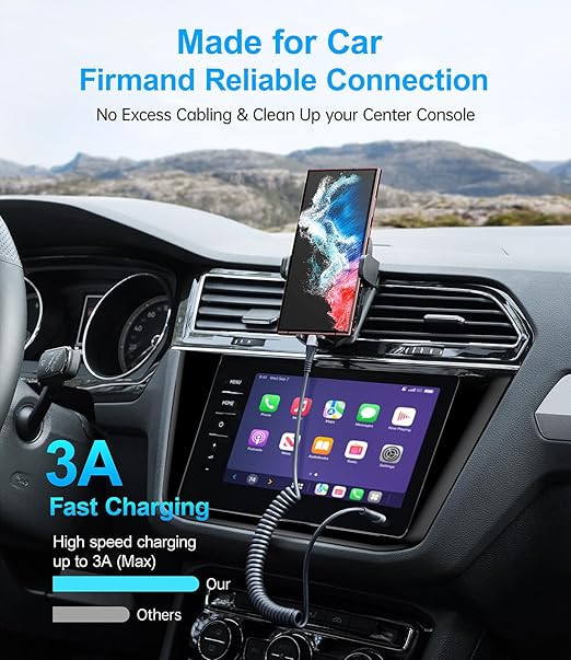 USB C Cable 3A Fast Charging 5FT Coiled USBC to USBC Charger Cable for Car, Short USB Type C Cord for iPhone 17/16/15/Pro/Plus/Pro Max/Samsung Galaxy S23, Compatible All Type C Devices-2Pack