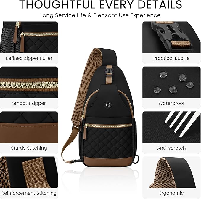 Small Crossbody Purses Bags for Women Men Travel, Chest Sling Bag Women Casual Cross Body Bag for Woman Sling Backpack