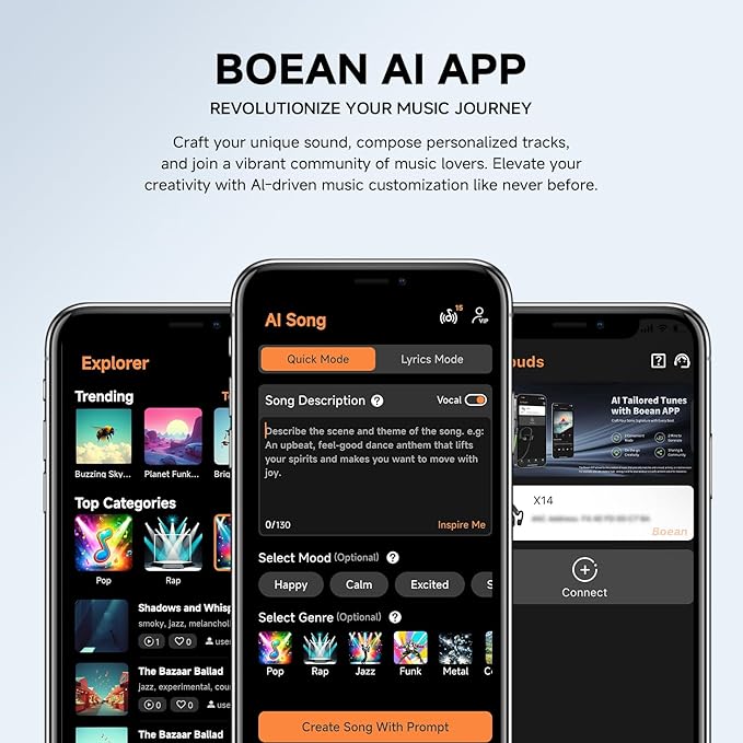 Bone Conduction Headphones, 2025 Upgrade Bluetooth 5.4 Open Ear Headphones, 10H Playtimes Bone Conduction Earbuds with Mic, IP56 Sweatproof Earphones for Workout, Hiking, Black