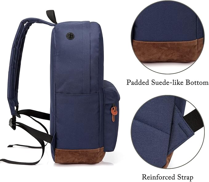 Backpack for Men Women,VASCHY Classic Water-resistant Lightweight Travel School Backpack Casual Daypack