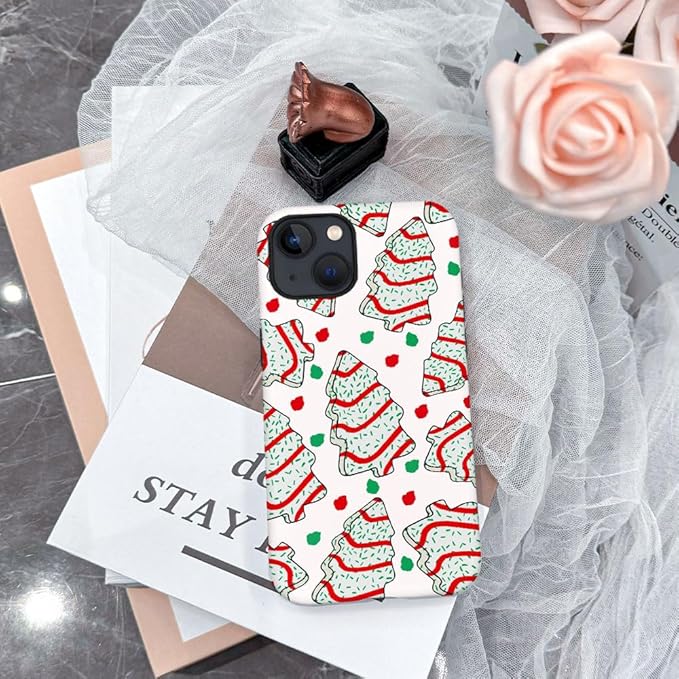 DAIZAG Case Compatible with for iPhone 15,Christmas Tree Polka Dots Phone Case for iPhone 15 for Girl Women Boy Men
