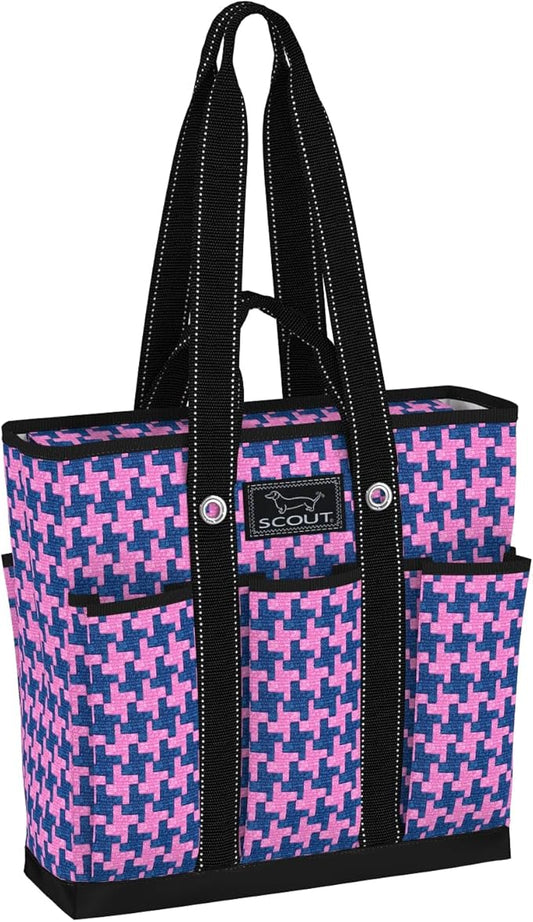 SCOUT Rocket Pocket Tote - Multi-Pocket Travel, Nurse, Teacher, Mom Tote, 7 Pockets Total, Two Sets of Straps, Folds Flat