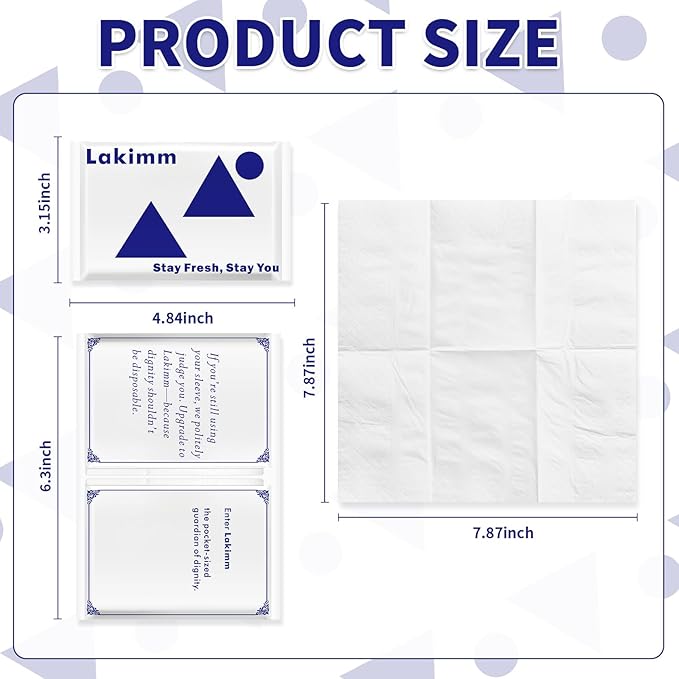 Travel Tissues, 50 Pack Slim Pack - 4 Ply Facial Tissues for On-the-Go & Gifts by lakimm