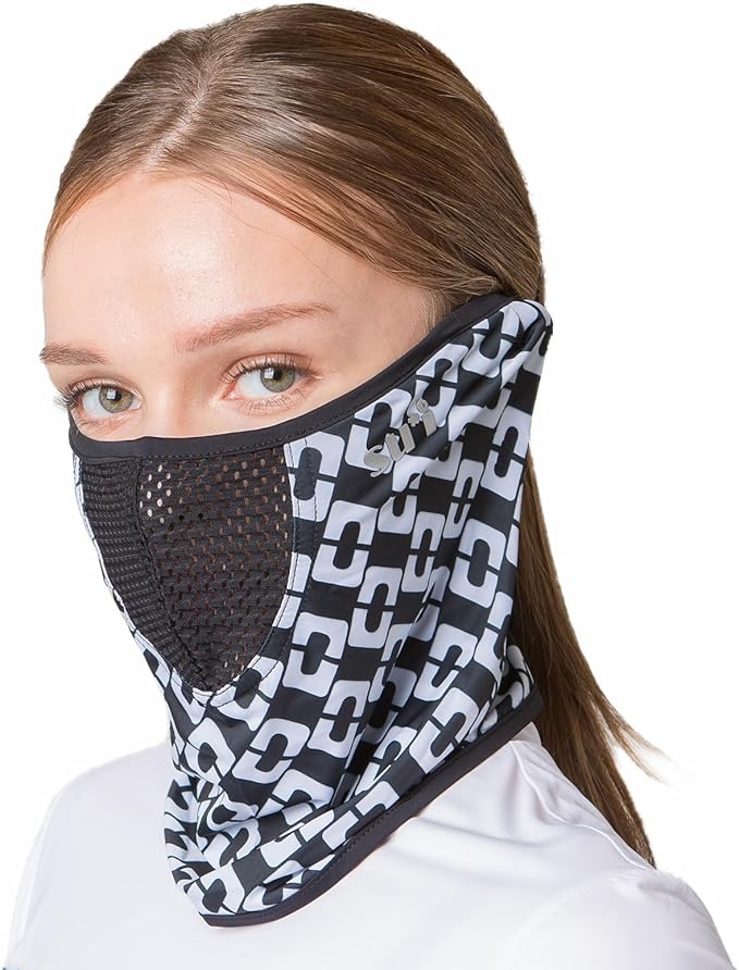 KOREA (Type A) UV Sun Protection Balaclava Half Face Mask - For Golf, Hiking, Running, Cycling & Outdoor Sports