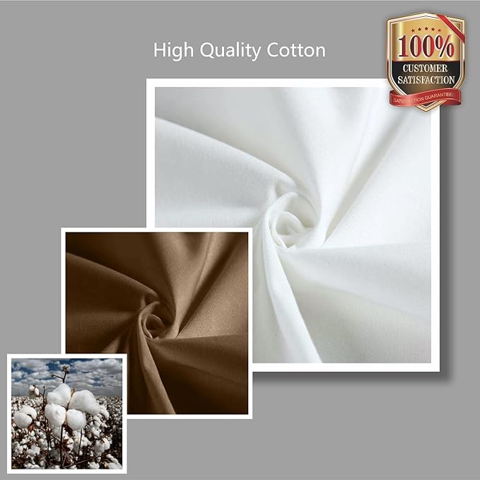 TOPDesign 1-Pack Super Strong Large 12oz Cotton Canvas Tote Bag, Reusable Grocery Shopping Cloth Bag, Fashionable Two-Tone Tote for Crafts, DIY Your Creative Designs