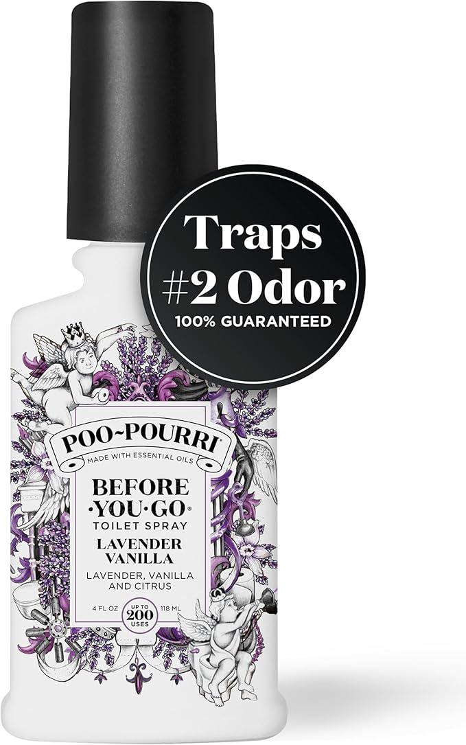 Poo-Pourri Before-You- go Toilet Spray, 4 oz, Lavender Vanilla 4 Fl Oz
