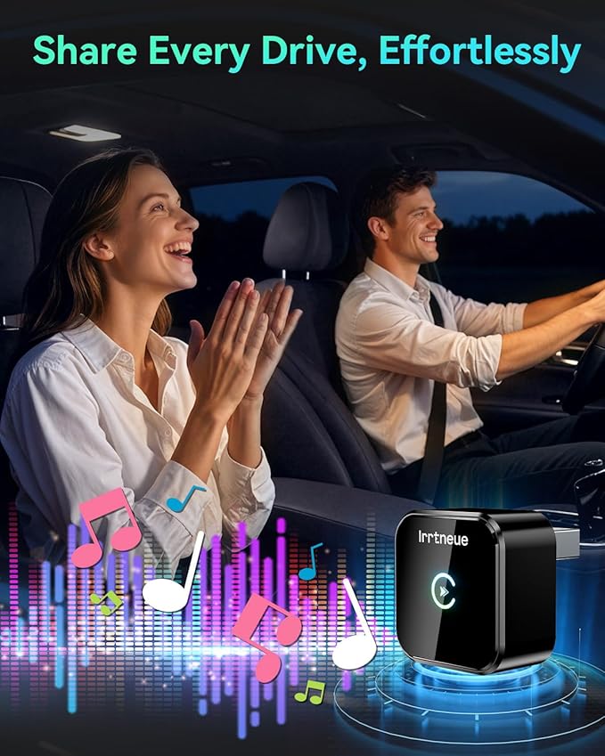 Wireless CarPlay Adapter 2025 Version, 2-in-1 Stable 5.8GHz Connection, Plug & Play via USB/USB-C, Auto Connect, Compact Car Accessory (Style 2)