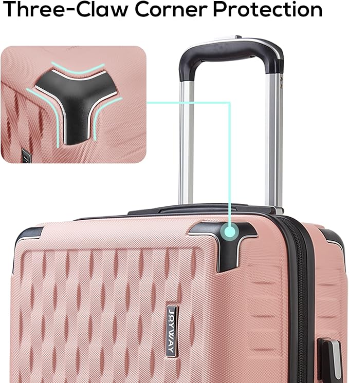 Melalenia Luggage 10 Piece Sets Clearance,Large Suitcase Set Spinner Wheels with TSA Locks,Hard Shell Pink Luggage Sets for Women Travel Suitcase (10Pcs Pink)