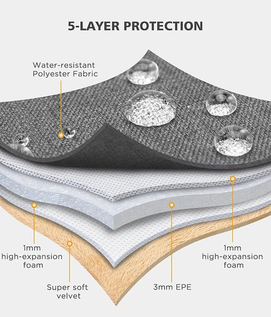 NIDOO Laptop Sleeve 17.3 inch Computer Carrying Case Handle for 17.3" Lenovo Legion 5 / 5i / IdeaPad L340 / 17.3" HP ENVY Laptop 17t-cw000 / Gaming Pavilion 17 / Acer Chromebook 317 / Asus ZenBook