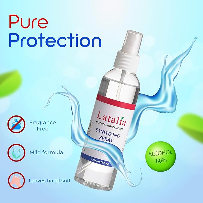 Hand Sanitizer Spray - Pack of 96 Unscented Spray Hand Sanitizer for Hands (6.67 fl. oz)