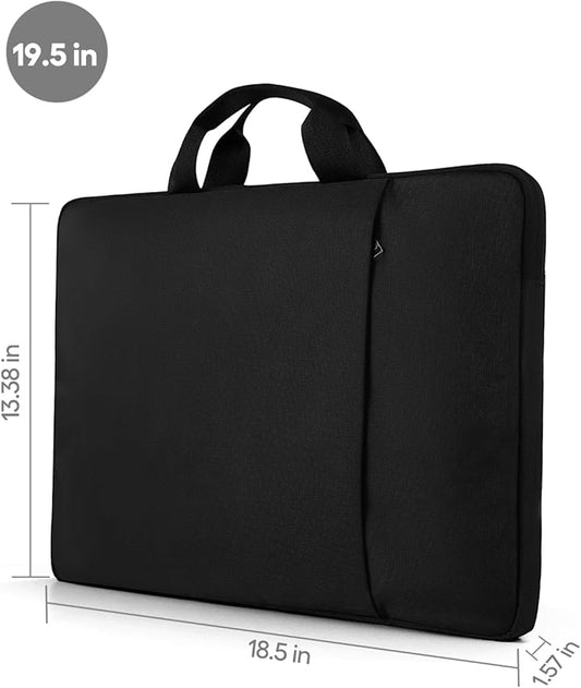 UPERFECT Laptop Sleeve 19.5-inch for Laptop/Portable Monitor/Notebook/Tablet with Large Capacity Side Pockets & Durable Handle-Waterproof/Shockproof-Padded Compartments-Zippered Accessory Storage