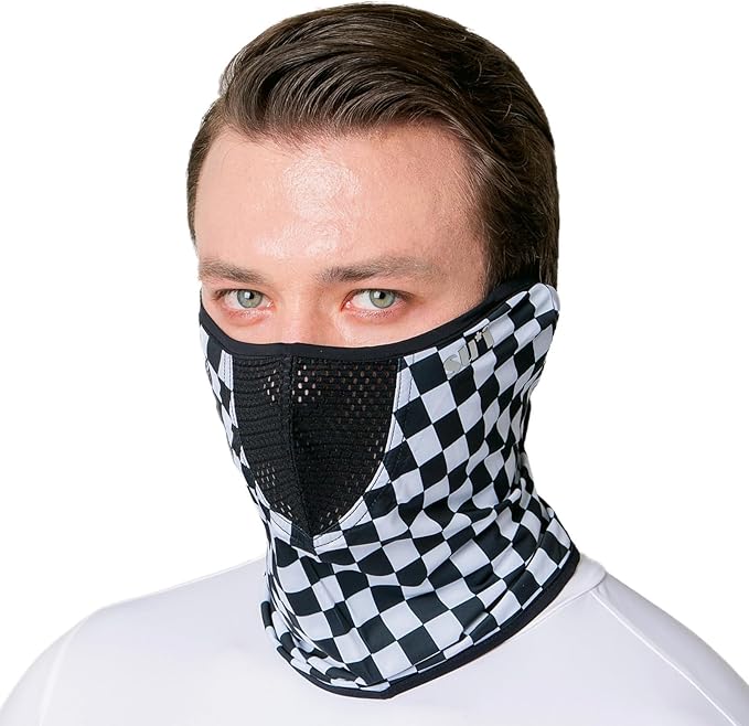 KOREA (Type A) UV Sun Protection Balaclava Half Face Mask - For Golf, Hiking, Running, Cycling & Outdoor Sports