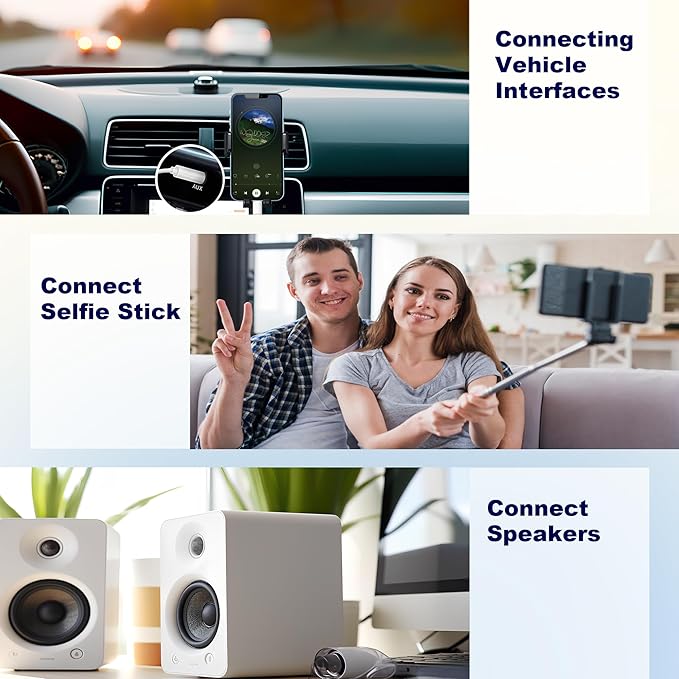 USB-C to 3.5 mm Headphone Jack Adapter, 3 Pack USB C to Aux Audio Dongle Cable Cord Compatible with iPhone 15 16 Series, iPad Pro, Galaxy S23/S22 Ultra Headphone Adapter