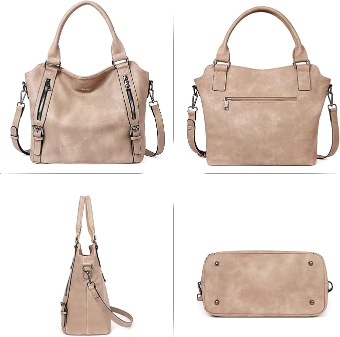 CLUCI Purses for Women Vegan Leather Handbags Tote Purse Shoulder Bag Large Ladies Hobo Bags