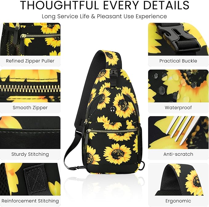 Small Crossbody Purses Bags for Women Men Travel, Chest Sling Bag Women Casual Cross Body Bag for Woman Sling Backpack