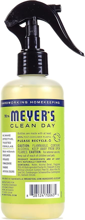 Mrs. Meyer's Clean Day Room Freshener Lemon Verbena, 8 OZ (Pack - 6)