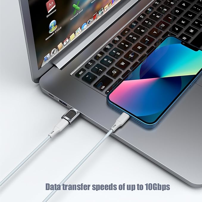 2Pack USB to USBC Adapter,usbc to USB Adapter for iPhone 16/15 Charger,iPhone 16/15/14/13/12 Pro Max Plus,iPad 9/10 Air 5 Mini 6,Car,Samsung S24 S23 S22 Plus Ultra etc.