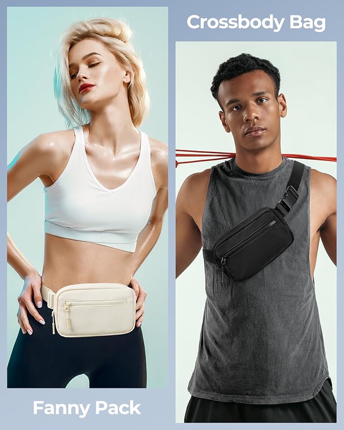 CHOLISS Small Sling Bag for Women and Men, Crossbody Bags Trendy Fanny Packs Chest Bag with Extended Strap