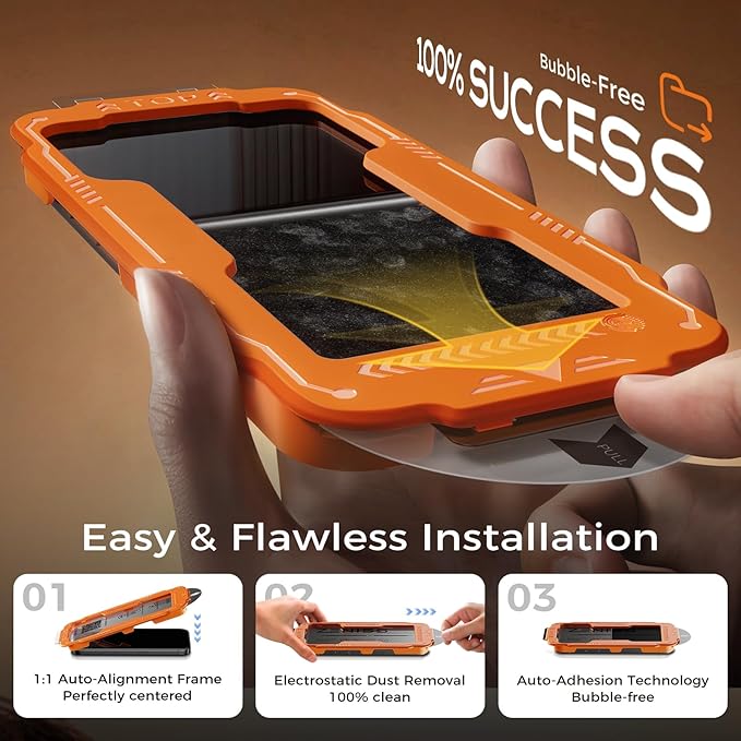 NeverBreak 9H+ Hardness for iPhone 15 Plus Screen Protector 12FT Military Grade Protection (Scratch, Shatter, Drop Resistance) 15Plus Tempered Glass Full Edge Coverage Case Friendly 6.7" 2 Pack