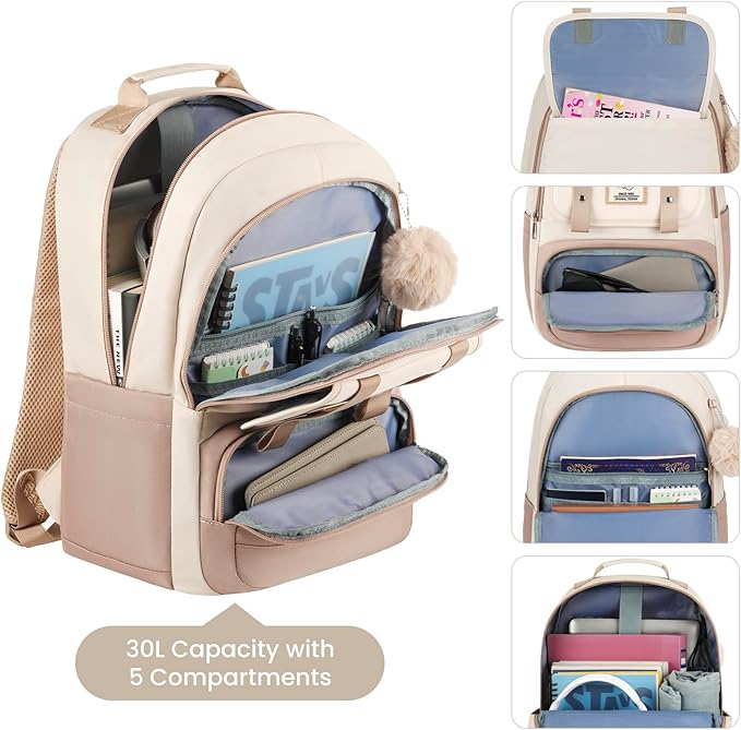 MOMUVO Kids Backpack for Girls,Bookbag for Teens School Bag Elementary Primary Middle School Book Bag,17.3 inch