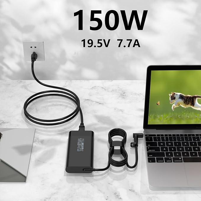150W Charger for HP OMEN 15-ax210tx 15-ax218tx 15-ax250wm 15-ax256nr 15-ax207ng 15-ce002tx 15-ce001tx 15-ce001na 15-ce001dx TPN-DA09 TPN-CA11 Laptop Power Supply Adapter