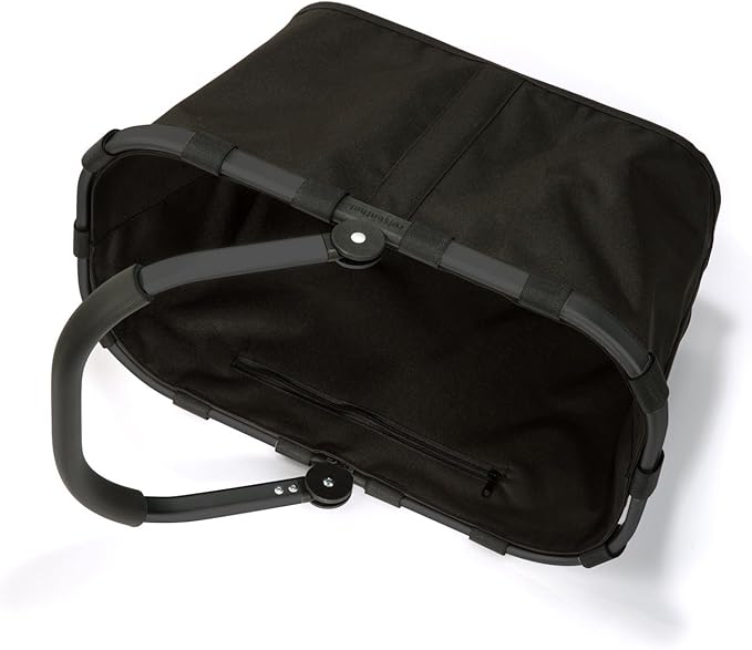 reisenthel carrybag frame black/black - Sturdy shopping basket with plenty of storage space and practical inner pocket - water-repellent