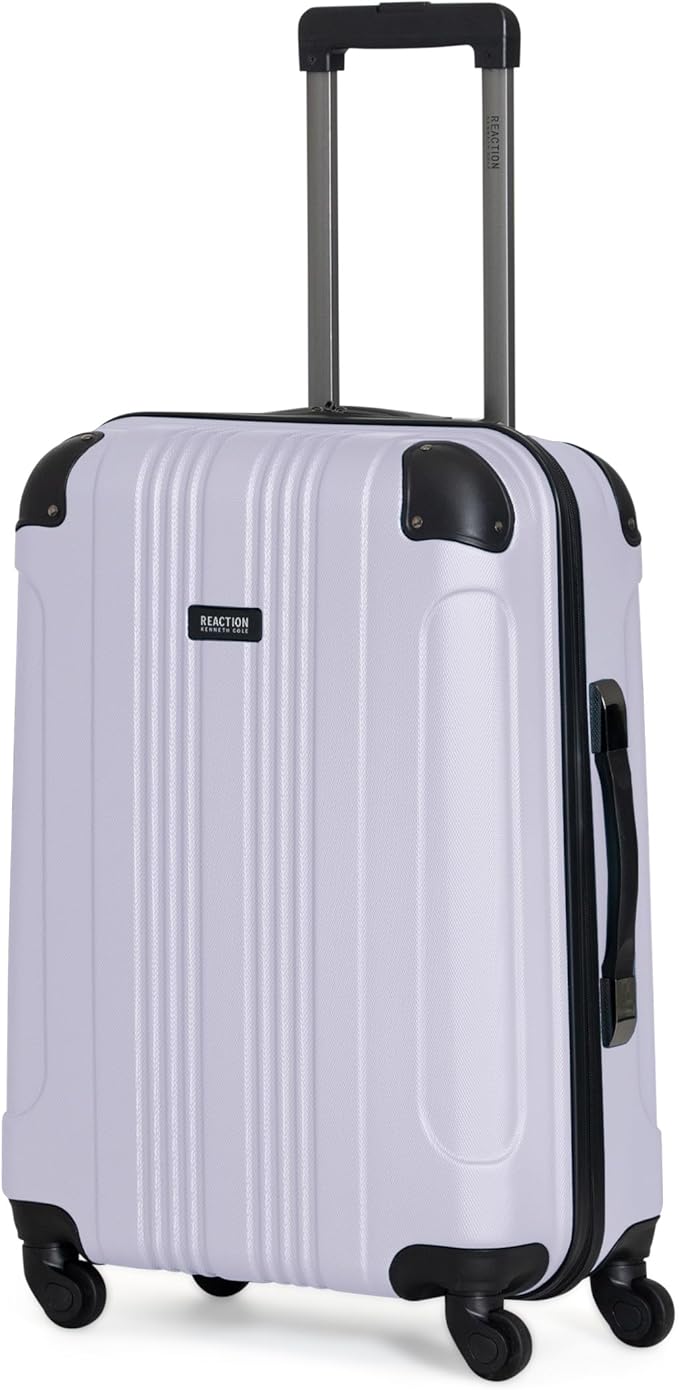 Kenneth Cole REACTION Bounds Lightweight Hardshell 4-Wheel Spinner Luggage, Lavender, 20-Inch Carry On