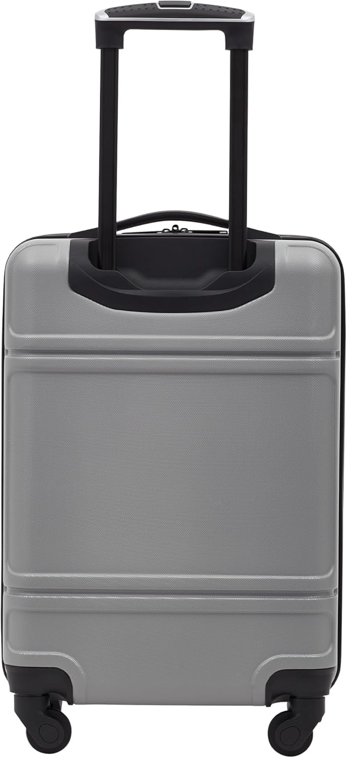 Travelers Club Skyline Spinner Luggage, Gray, 22-Inch Carry-On