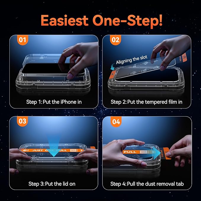 X-it Compatible for iPhone Air Privacy Screen Protector [9H+ Military Grade Shatterproof & 100% Anti Spy], Scratch, Shatter, Drop Resistant Tempered Glass for iPhone 17 Air, Case Friendly, 4 Pack