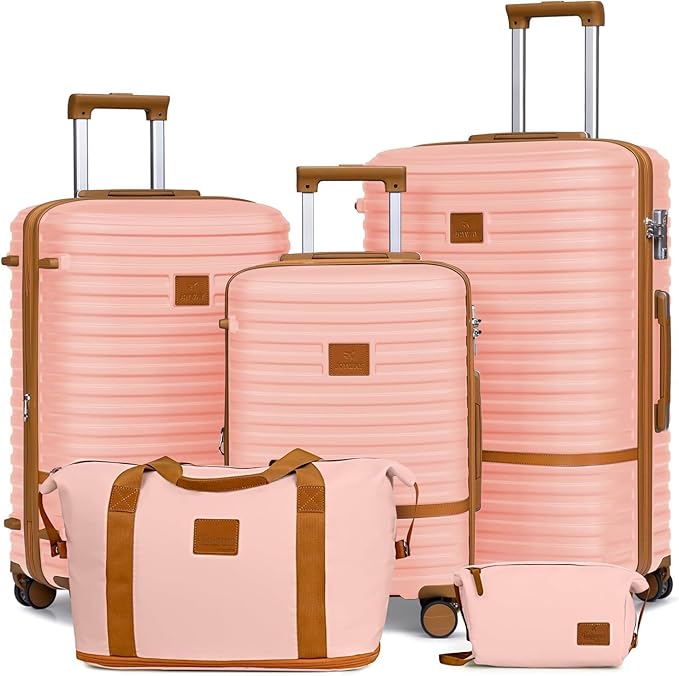 Joyway Expandable Luggage Sets 5 Piece, Hard Case Suitcase Set with Spinner Wheels, Hardshell Lightweight Travel Luggage with TSA Lock