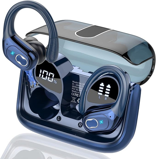 AI Translation Earbuds Real Time, 164 Language Translator Earbud 3-in-1 Bluetooth 5.4 Translator Earbuds with 6 Translation Modes, 75H Translators Headphones with APP for Travel Business, Blue