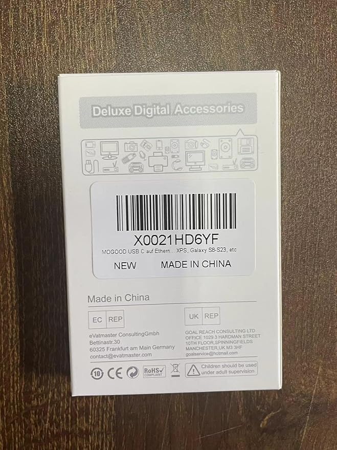 MOGOOD USB C to Ethernet Adapter - USB-C Hub with RJ45 Gigabit Ethernet LAN Network Adapter - Compatible with MacBook Pro, iPad Pro, Dell XPS