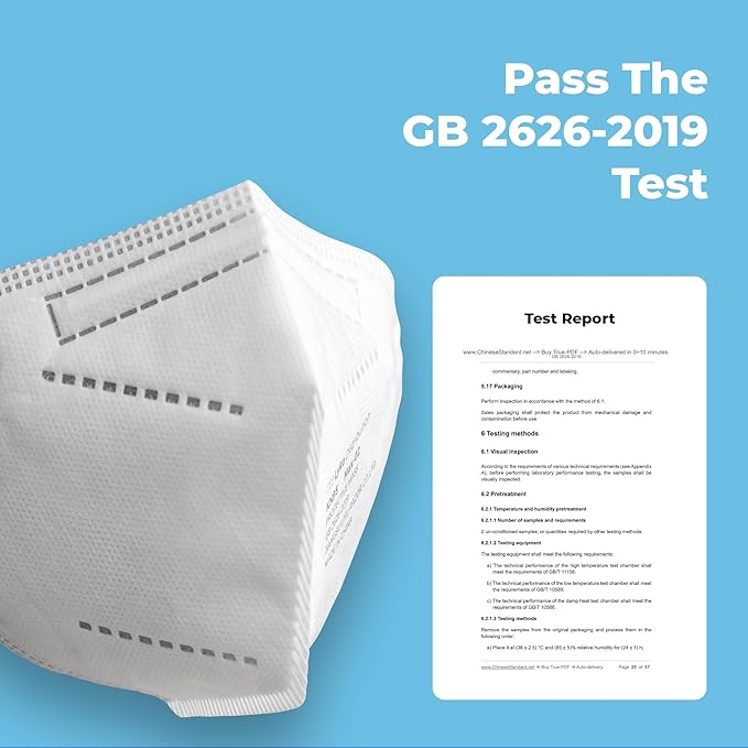 Lyka KN95 Face Masks 50 Pack – 5-Ply Disposable Masks for Dust, Work, Sanding, Painting, Allergies, Lawn & Cleaning