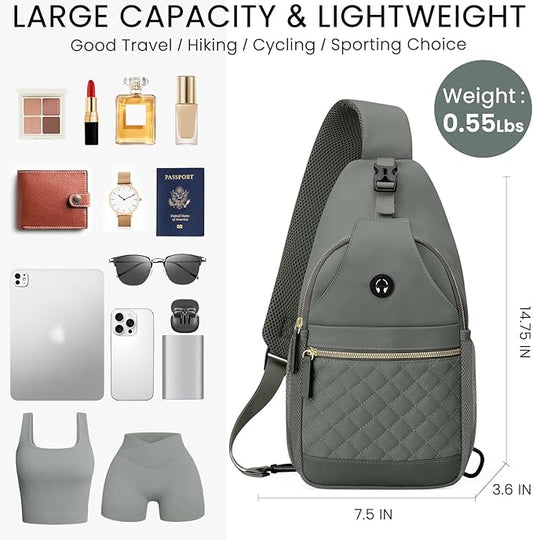 Small Crossbody Purses Bags for Women Men Travel, Chest Sling Bag Women Casual Cross Body Bag for Woman Sling Backpack