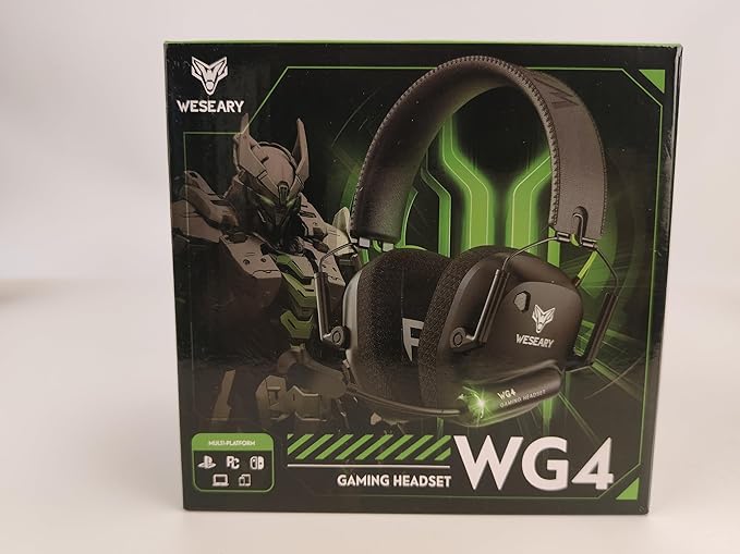 Wireless Gaming Headset 2.4GHz & Bluetooth 5.4 Gaming Headphones with ENC Mic, Ultra-Low Latency, Stereo Sound, Wireless Headsets for Sega Game Gear Accessories, PS5, PS4, Switch, PC, Mac