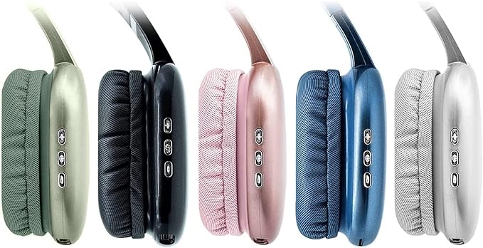 iJoy Ultra Wireless Headphones with Microphone- Rechargeable Over Ear Wireless Bluetooth Headphones with 10Hr Playtime, SD Slot, Backup Wire- Soft Cushion Wireless Headset with Mic (Silver)