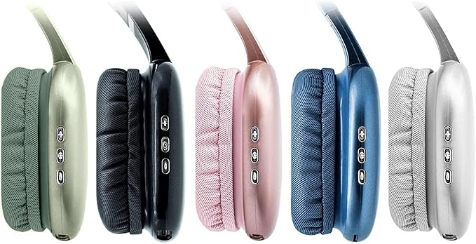 iJoy Ultra Wireless Headphones with Microphone- Rechargeable Over Ear Wireless Bluetooth Headphones with 10Hr Playtime, SD Slot, Backup Wire- Soft Cushion Wireless Headset with Mic (Green)