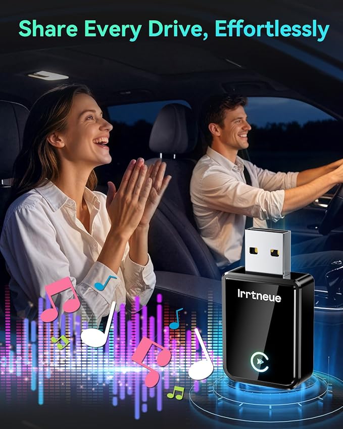 Wireless CarPlay Adapter 2025 Version, 2-in-1 Stable 5.8GHz Connection, Plug & Play via USB/USB-C, Auto Connect, Compact Car Accessory (Style 1)