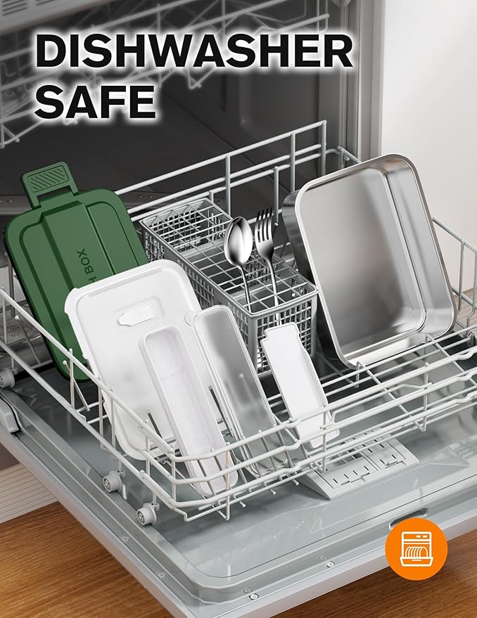 EAST OAK XL 6.3-Cup Cordless Electric Lunch Box for Adults, Heated Lunch Box for Men with Scheduled Heating, Portable Car Food Warmer with Utensils, Two-Tier Bag, Removable Divider