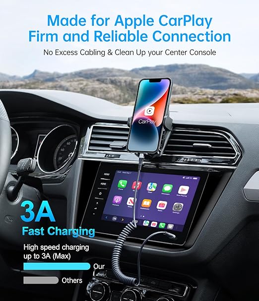 USB Type C to Lightning Cable 3FT 2Pack, Coiled iPhone Charger Fast Charging for Car [Apple MFi Certified] Short USBC iPhone Cord Compatible with iPhone14/13/12/11 Pro Max/XS MAX/8/Plus/iPad/CarPlay