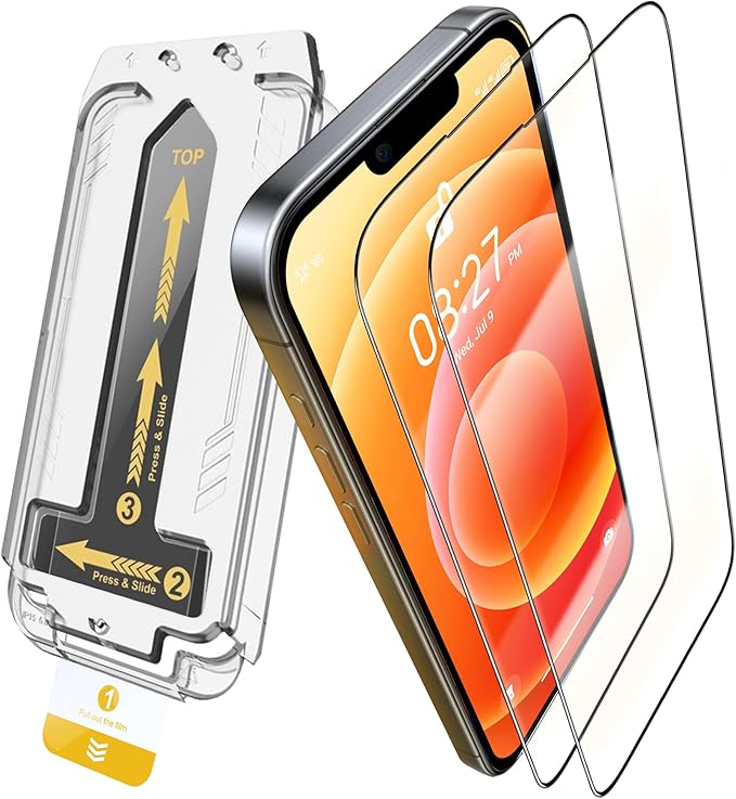 2 Pack iPhone 12 Pro Max Simple Screen Protector Privacy 9H Military Grade Scratch Fingerprint Resistance Anti-Glare Shatterproof Tempered Glass Anti-Spy Easy Installation Bubble Free